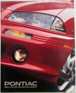 1994 Pontiac Media Information Press Kit - Grand Am Grand Prix Bonneville