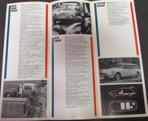 Original 1966 Citroen Dealer Sales Brochure Folder DS19 ID19 Rare