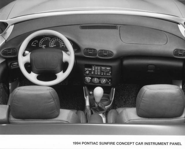 1994 Pontiac Sunfire Concept Car Instrument Panel Press Photo 0137