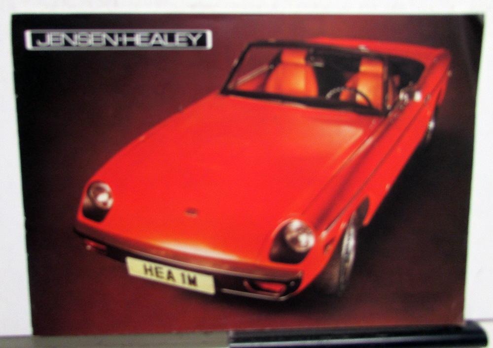 1974 Jensen Healey Color Sales Brochure Original Left Seat Steering