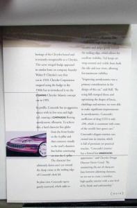 1998 Chrysler Concorde Dodge Intrepid Flip Over Media Information Press Kit