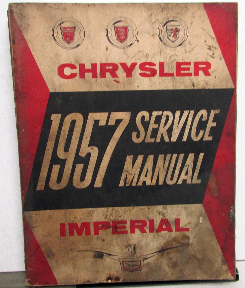1957 Chrysler Dealer Shop Service Repair Manual Windsor Imperial New Yorker Orig