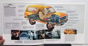 1980 Dodge Ramcharger Macho SE Interiors Specifications Exterior Colors Brochure