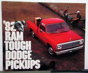1982 Dodge Pickup D150 250 350 W150 250 350 Interior  Exterior Color Brochure