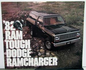 1982 Dodge Ramcharger Royal SE AD150 AW150 Interior Exterior Color Sale Brochure