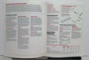 1983 Dodge Trucks Power Ram 50 Rampage Van Ramcharger Trailer Towing Sale Folder