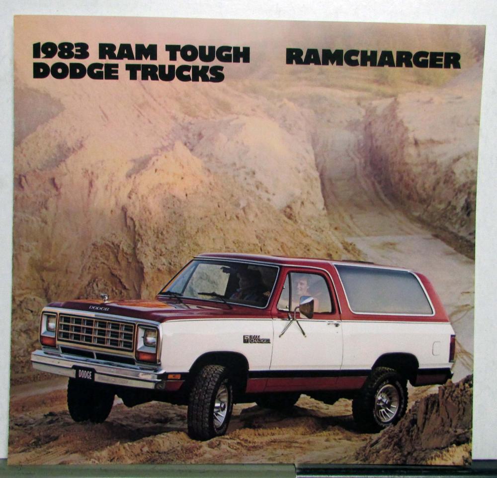 1983 Dodge Truck Ramcharger AD150 AW150 Exterior Color Option Feature Tri-Folder