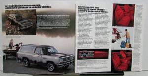 1983 Dodge Truck Ramcharger AD150 AW150 Exterior Color Option Feature Tri-Folder