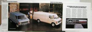 1983 Dodge Tough Vans B150 250 Maxi 350 Exterior Color Options Feature Brochure