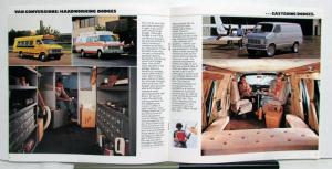 1983 Dodge Tough Vans B150 250 Maxi 350 Exterior Color Options Feature Brochure