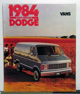 1984 Dodge Vans B150 250 Maxi 250 350 Exterior Color Options Feature Brochure