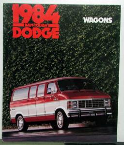 1984 Dodge Ram Wagons B150 250 Maxiwagon 250 350 Color Options Features Brochure