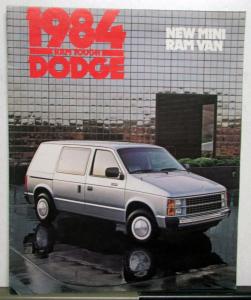 1984 Dodge Mini Ram Van Royal Diagram Color Options Features Sale Brochure