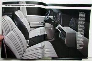 1984 Dodge Mini Ram Van Royal Diagram Color Options Features Sale Brochure