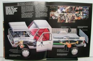 1987 Dodge Pickup D150 250 350 2WD 4WD Diagram Color Options Features Brochure