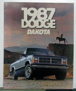 1987 Dodge Dakota 4x4 2WD AWD Diagram Color Options Features Brochure
