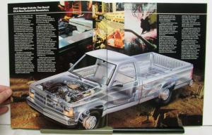 1987 Dodge Dakota 4x4 2WD AWD Diagram Color Options Features Brochure