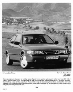 1997 Saab 900 3-Door Coupe Press Photo 0073
