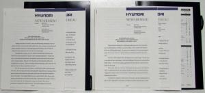 1994 Hyundai Media Information Press Kit - Sonata Elantra Scoupe Excel