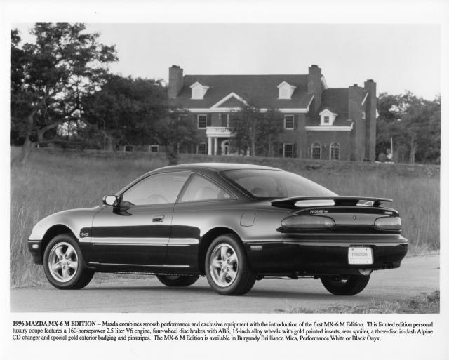 1996 1/2 Mazda MX-6 M Edition Press Photo 0086