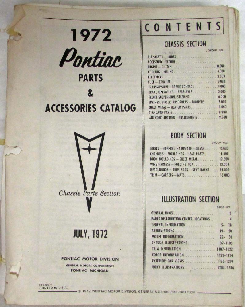 thumbnail image 2 of 1967 Pontiac Firebird Illustrated Parts Catalog - Faxon Reprint With Part Numbers 2 of 6