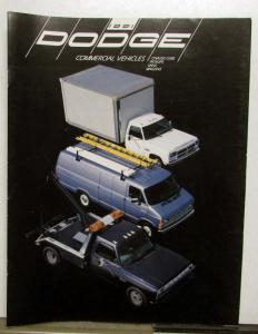 1991 Dodge Commercial Vehicles Chassis Cabs Pickups Vans Wagons Specs Brochure