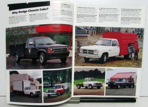 1991 Dodge Commercial Vehicles Chassis Cabs Pickups Vans Wagons Specs Brochure