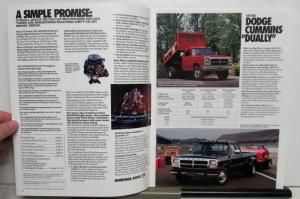 1992 Dodge Commercial Vehicles Chassis Cabs Pickups Vans Wagons Specs Brochure