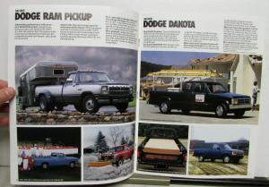1992 Dodge Commercial Vehicles Chassis Cabs Pickups Vans Wagons Specs Brochure