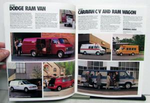 1992 Dodge Commercial Vehicles Chassis Cabs Pickups Vans Wagons Specs Brochure