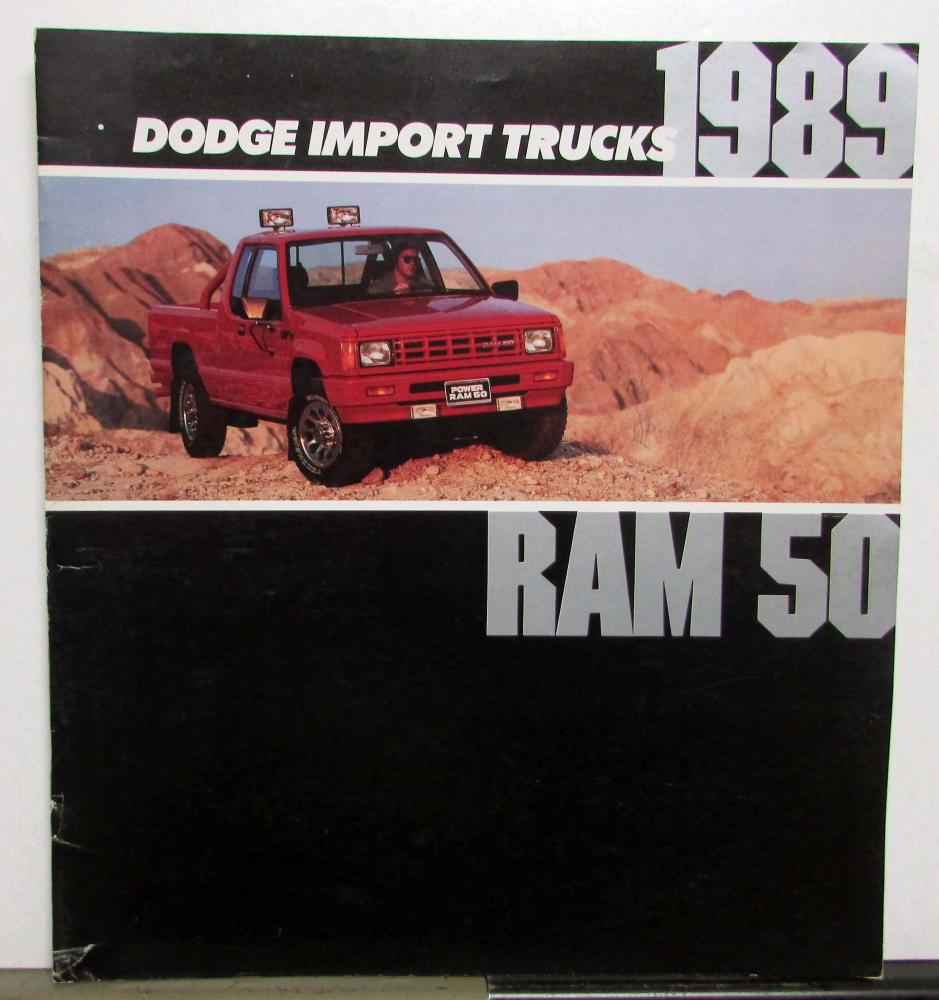 1989 Dodge Import Trucks Ram 50 Power Ram Interiors Mopar Accessories Brochure