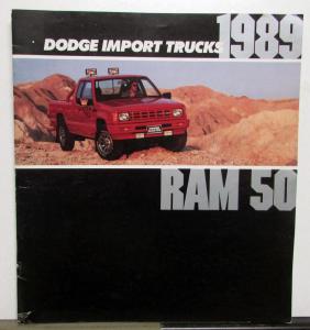 1989 Dodge Import Trucks Ram 50 Power Ram Interiors Mopar Accessories Brochure
