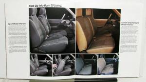 1989 Dodge Import Trucks Ram 50 Power Ram Interiors Mopar Accessories Brochure