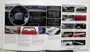1989 Dodge Import Trucks Ram 50 Power Ram Interiors Mopar Accessories Brochure