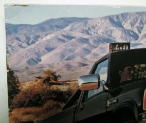 1990 Dodge Dakota Standard Optional Equipment Exterior Colors Brochure