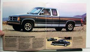 1990 Dodge Dakota Standard Optional Equipment Exterior Colors Brochure