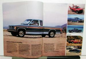 1990 Dodge Trucks Dakota Pickups Ram Wagons Van Caravan Ramcharger Brochure