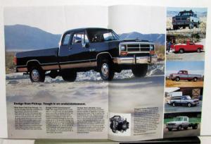 1990 Dodge Trucks Dakota Pickups Ram Wagons Van Caravan Ramcharger Brochure