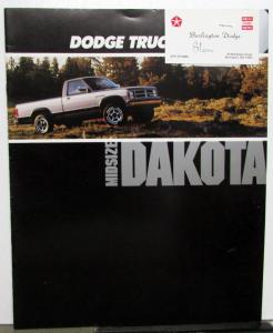 1989 Dodge Trucks Mid Size Dakota Packages Interior Exterior Brochure