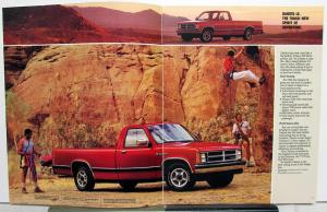 1989 Dodge Trucks Mid Size Dakota Packages Interior Exterior Brochure