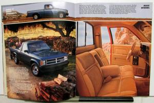 1989 Dodge Trucks Mid Size Dakota Packages Interior Exterior Brochure