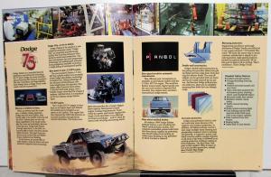 1989 Dodge Trucks Mid Size Dakota Packages Interior Exterior Brochure