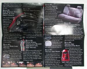 1993 Dodge Ram Pickup Magnum Series V6 Features Specifications Fold Out Poster