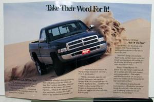 1994 Dodge Ram Full Size 4X4 Pickup Specifications Highlights Sales Folder
