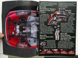 1993 Dodge Ram Pickup 1500 2500 3500 Safety Specs Diagrams Fold Out Poster