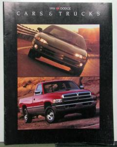 1994 Dodge Ram Intrepid Caravan Viper Stealth Spirit Shadow Colt Sales Brochure