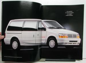 1994 Dodge Ram Caravan Options Features Specs Exterior Interior Colors Brochure