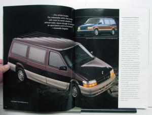 1994 Dodge Ram Caravan Options Features Specs Exterior Interior Colors Brochure