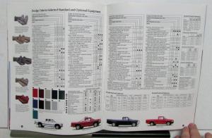 1994 Dodge Ram Dakota Options Features Specs Exterior Interior Colors Brochure