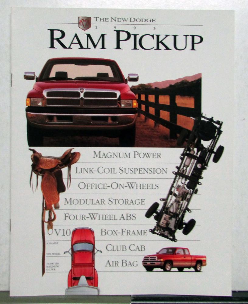 1995 Dodge Ram Pickup 1500 2500 3500 Options Features Specs Colors Sale Brochure